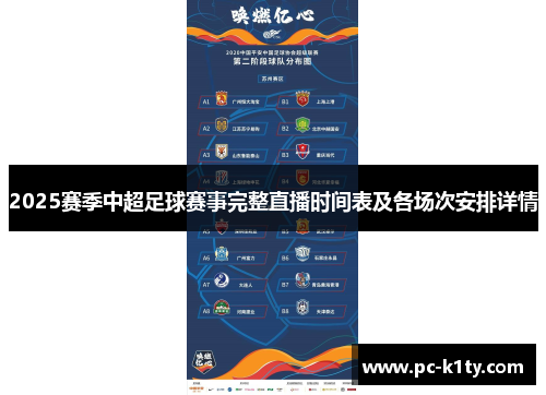 2025赛季中超足球赛事完整直播时间表及各场次安排详情