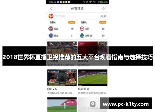 2018世界杯直播卫视推荐的五大平台观看指南与选择技巧