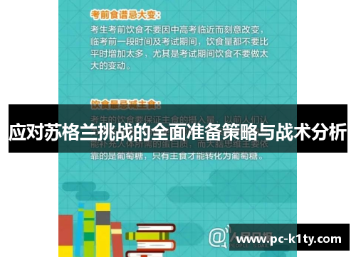 应对苏格兰挑战的全面准备策略与战术分析